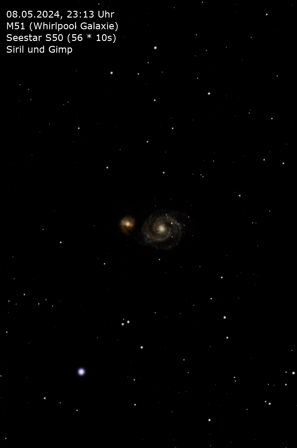 2024-05-08_M51(Whirlpool-Galaxie)_SeestarS50(560s)_Siril(56f)-Gimp.png