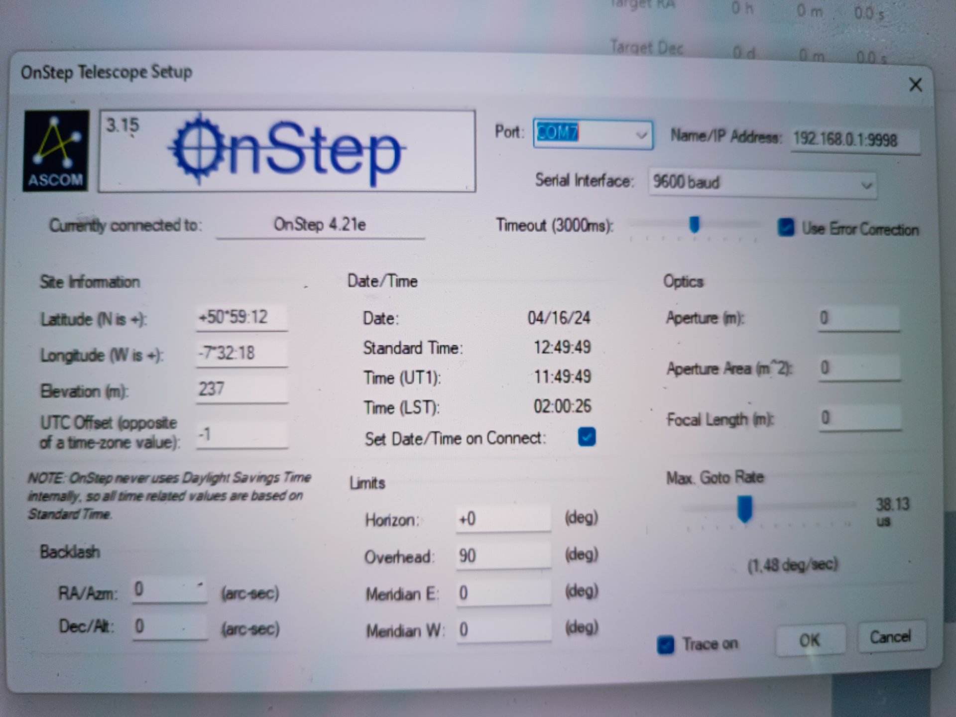 Fragen zu OnStep und ASCOM | Forum Astronomie.de