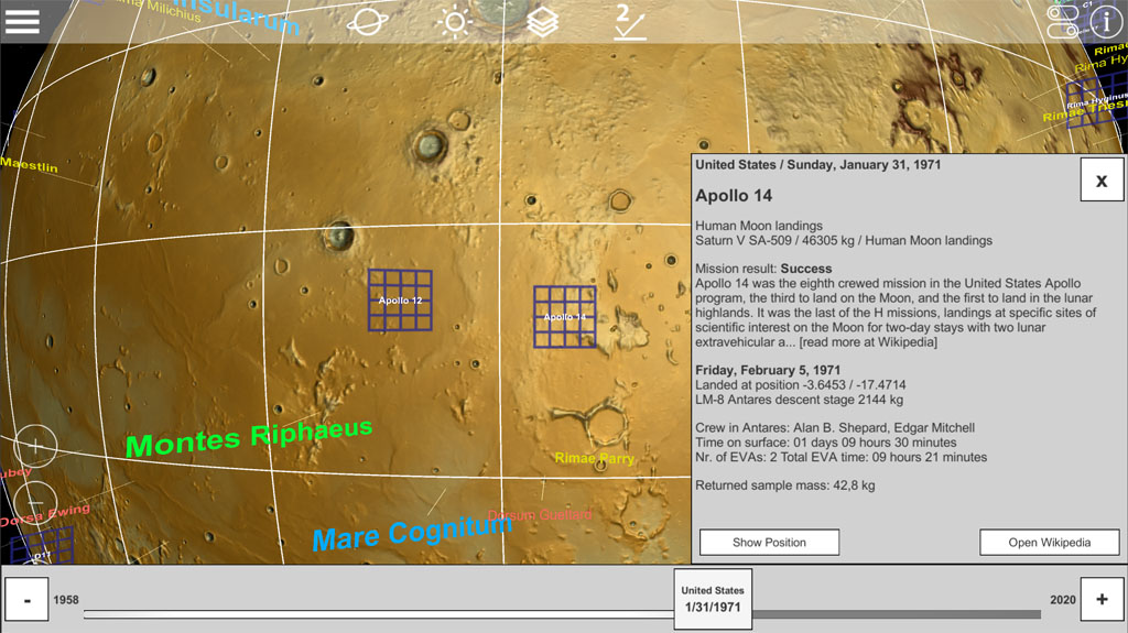 GlobeViewer Moon 0.6.0 Mission Log