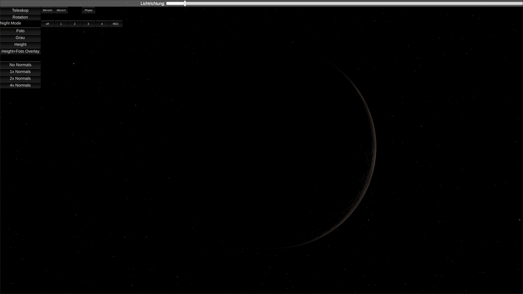 GlobeViewer Moon: Beleuchtungstest