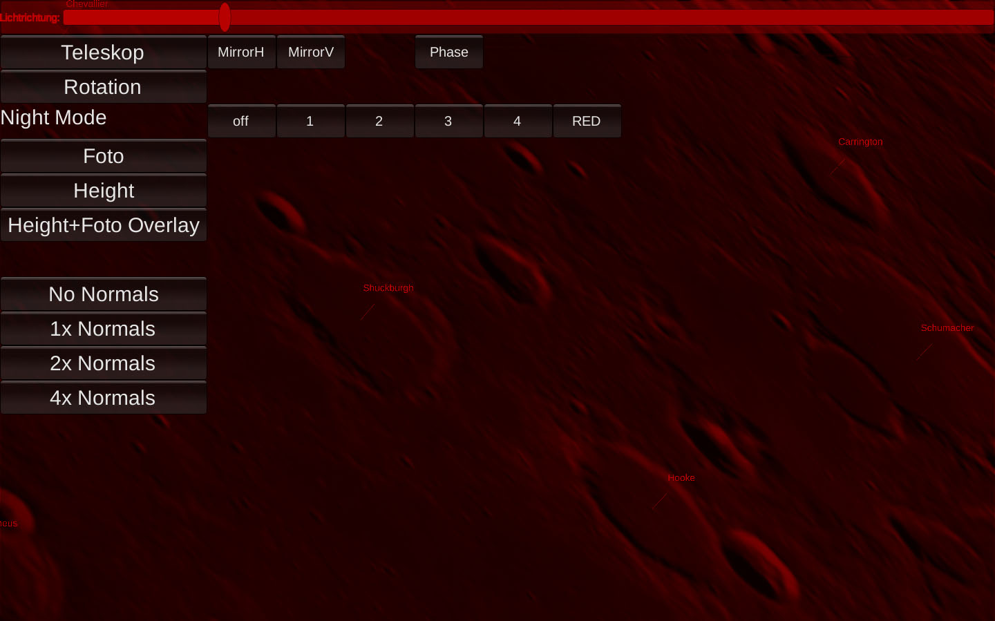 GlobeViewer Moon: Nachtmodus-Test