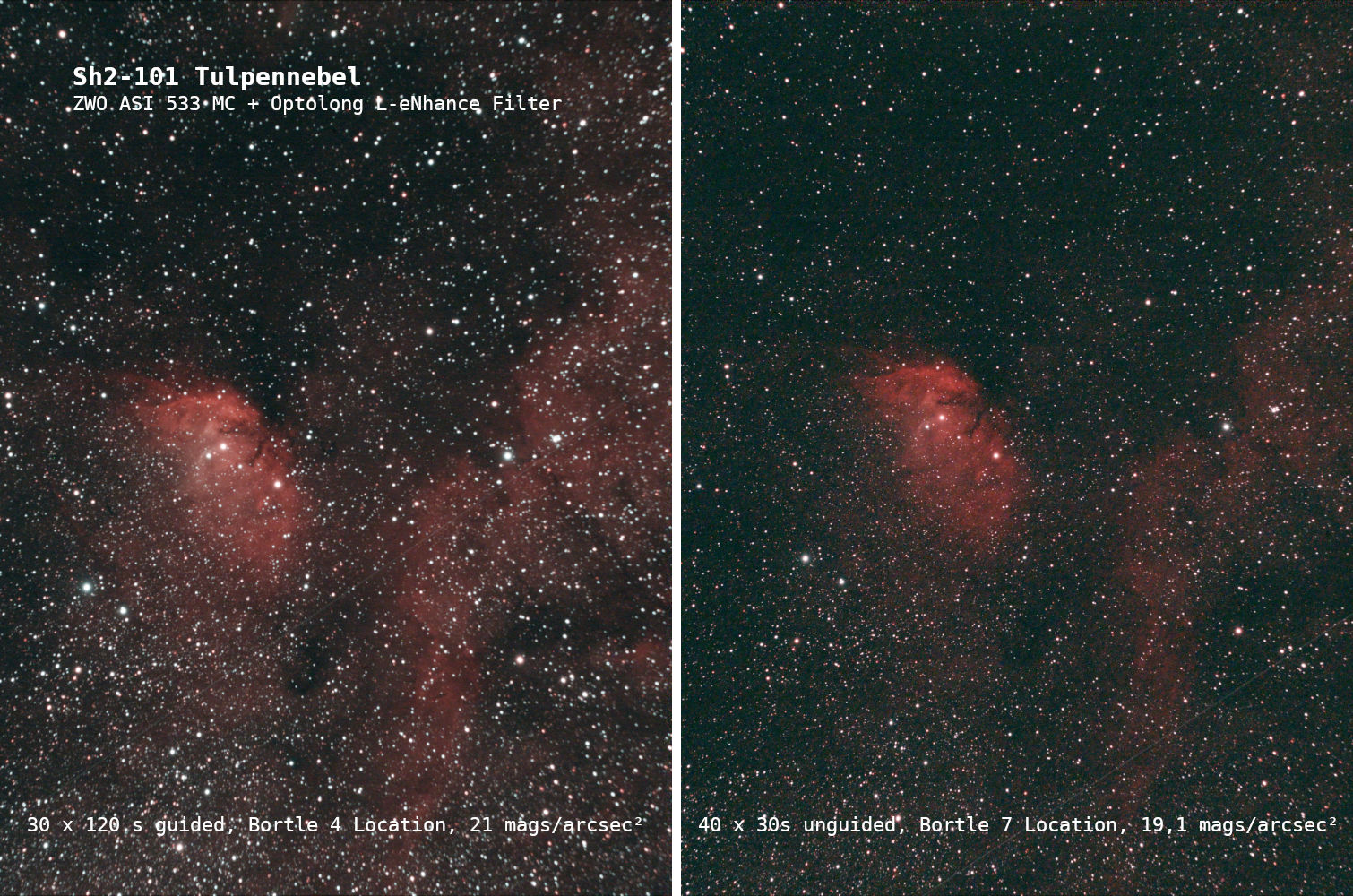 Sh2-101 50x120s vs 40x30s guided vs unguided Apo102f4 ASI533MC L-eNhance gain120.jpg