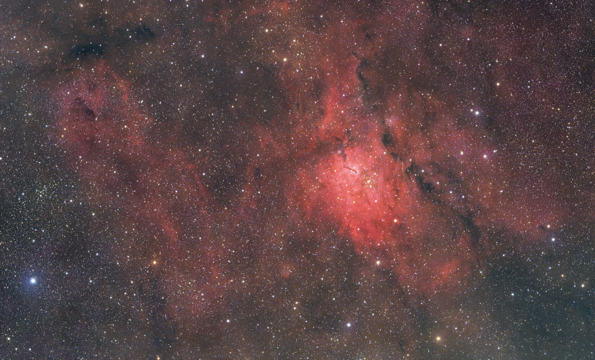 Sh2-86 mit offenem Haufen NGC6823 im Widefield | Forum Astronomie.de