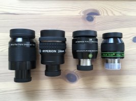 Okularvergleich APM Ultra Flat Field 24mm vs. TV Panoptic 24mm