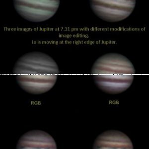 Jupiter vom 10.2.13, Cam- Vergleich