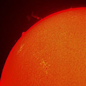 Sonne am 14.04.13 - schöne Protuberanz