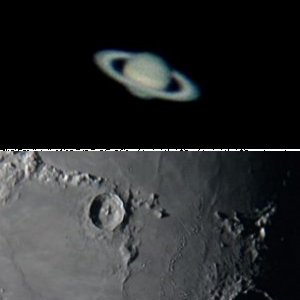 Mond und Saturn mitte Juni