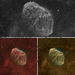 NGC 6888 Bicolorversion
