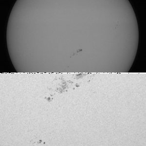 Sonne 07.07.13 Skywatcher 80/400 Alccd5