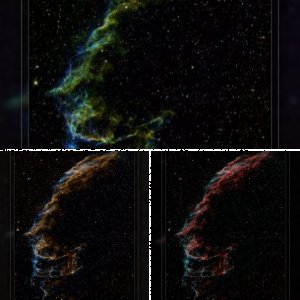 NGC 6992 und NGC 6995