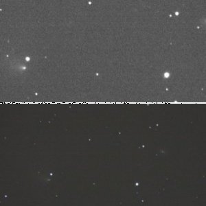 Komet PANSTARRS und Galaxie UGC 9691