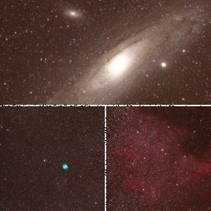 NGC 6960, M27 und M31 - Ausbeute vom Freitag