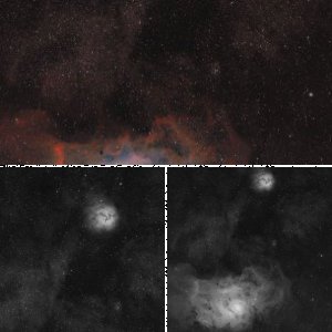Trifid- und Lagunen-Nebel
