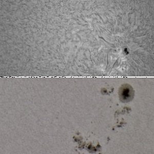 Sonnenfleck 1890 OHNE Flieger im WL und H - a
