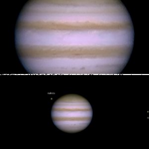 Jupiter und 4 Monde - 28.1.14