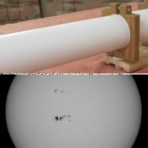 Sonne heute im 50mm Refraktor
