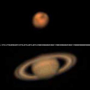 First Light Alccd5L-IIc Saturn und Mars