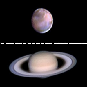 Saturn & Mars vom 23.06.2014