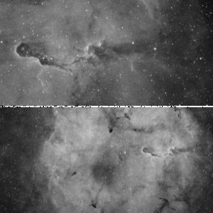 Kurzbelichtet mit kleiner Optik: IC1396
