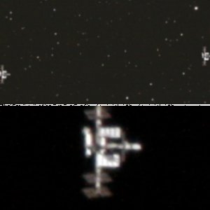 Schnappschuss der ISS am 17.10.2014