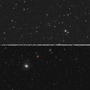 M77 und NGC 1055 und Komet