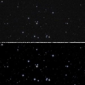 M44 "first-light" mit 10"-Newton