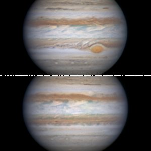Jupiter vom 13.02.2015 und Nachbearbeitung 12.02