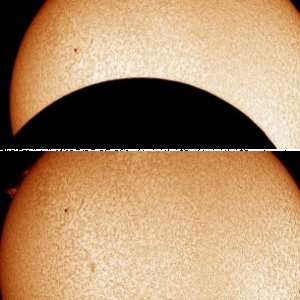 Sonnenfinsternis in H-Alpha