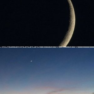 Venus / Mond Konjunktion heute abend