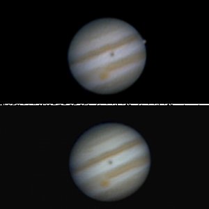 First Light Jupiter am 8" Dobson mit Webcam