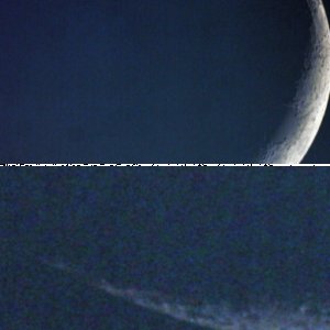 Mondsichel begegnete Aldebaran im Stier