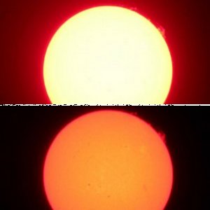 Sonne 22-04-2015 - Erste Versuche mit Lunt LS35