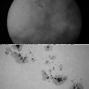 Sonnenfleckengruppe am 09.05.15