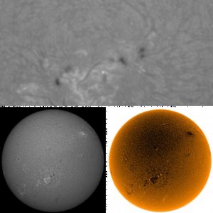 h-alpha Sonne 10.05.2015