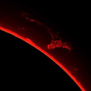 Ablösende Protuberanz am 01.07.15