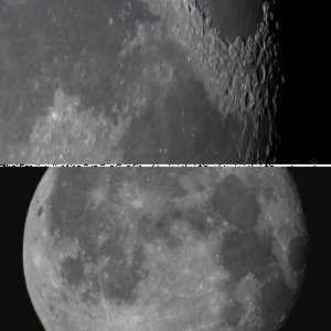 Mond und Mare Crisium