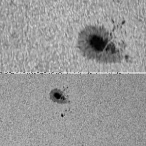 Sonnenfleck AR 12394 am 03.08.2015