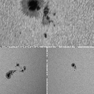 Sonnenflecken AR 12394 und 12396 am 06.08.2015