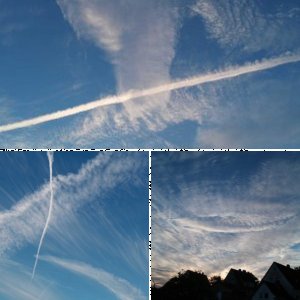 Wolken zwischen Himmel und Erde