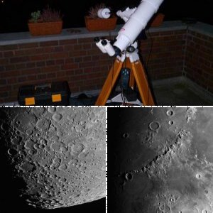 Mond mit neuem ED Refraktor
