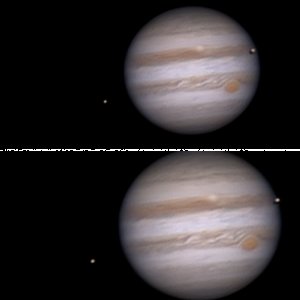 Jupiter mit 4 Monden am 09.03.16