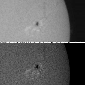 Sonne 16.04.2016 in H-Alpha