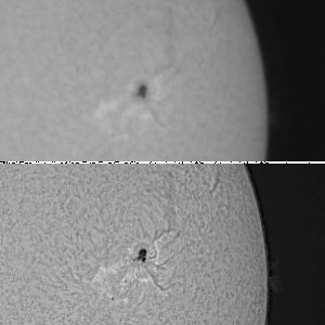 Sonne 16.04.2016 H-Alpha 2. Versuch