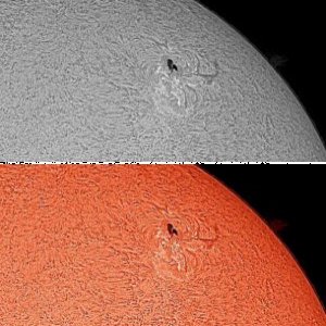 Sonne 17.04.2016 in H-Alpha