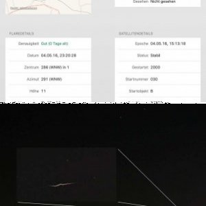 Iridium 12 Flare erwischt