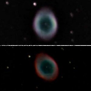 M57 mit Planetenkamera - Neubearb. und Vergleich