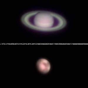 Nochmal Mars und Saturn
