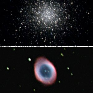M57 u. M13 mit der ASI 120MC