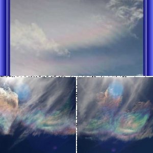 extrem intensives Wolken - Farbspiel