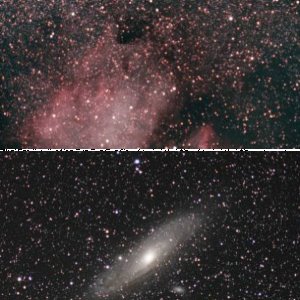 M31 und NGC7000 mit 200mm Tele/Star Adventurer
